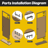 Pivot Hinge for Doors - 360 Degree Shaft Stainless Steel Pivot Hinge System