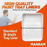 Paint Tray Liner 10 Pack - 9 Inch Paint Roller Tray