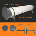 Conduit Carrier Kit 6 Inch Diameter - PVC Conduit Carrier, Mounting Hardware Included