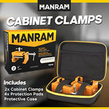 Cabinet Clamps (2 Pack) Protective Case Included